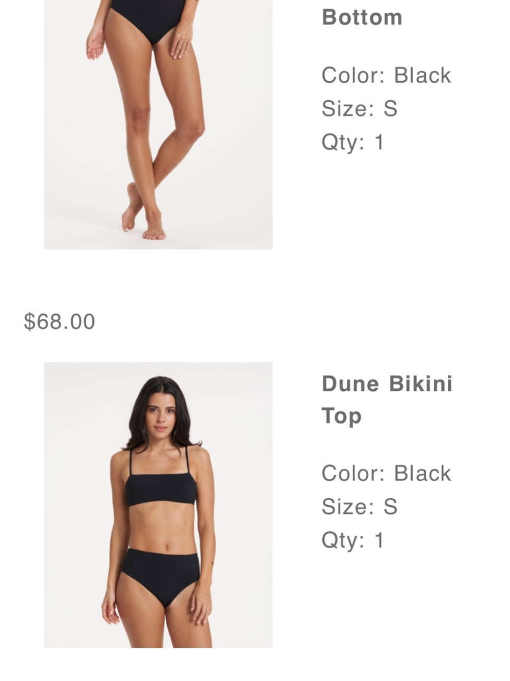 Vuori Dune Bikini Set – Black – Size Small – Retails $136 - Picture 2 of 6